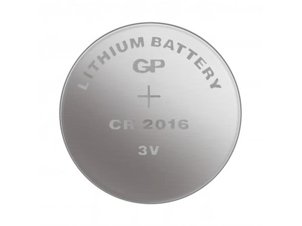 GP Batteries Lithium Cell CR2016, Engångsbatteri, CR2016, Litium, 3 V, 1 styck, Rostfritt stål