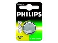Philips Minicells Nappiparisto CR2016/01B, Kertakäyttöinen akku, CR2016, Litium, 3 V, 1 kpl, Hopea