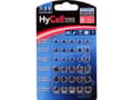 Pikkukuva 3 / 5: HyCell 5015473, Kertakäyttöinen akku, LR60, LR66, LR41, LR43, LR44, LR54, Alkali, 1,5 V, 30 kpl, Hopea