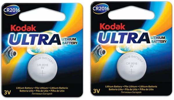 2-pack Batteri CR2016