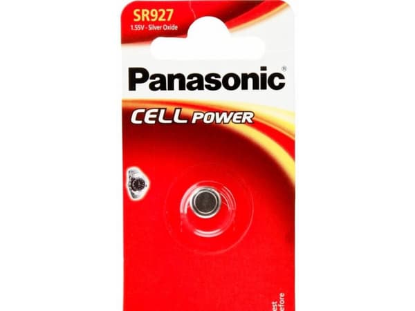 Panasonic SR-927, Engangsbatteri, 1,55 V, 60 mAh, 9,5 mm, 9,5 mm, 2,7 mm