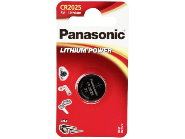 Panasonic CR2025L/1BP - Batteri CR2025 - Li - 165 mAh