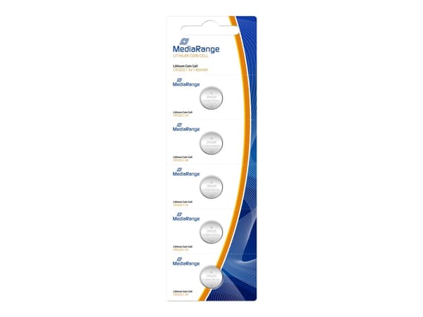 MediaRange MRBAT134, Kertakäyttöinen akku, CR1220, Litium, 3 V, 5 kpl, 40 mAh