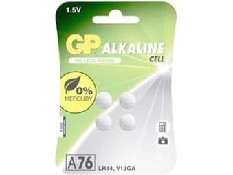 GP A76 - Paristo 4 x LR44 - Alkaliparisto (alkaliparisto)