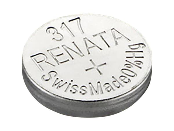 Renata Knapcellebatteri 317 1.55 V 1 stk 10.5 mAh Sølvoxid SR62