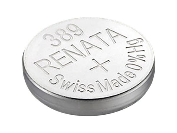389 Knapcellebatteri Sølvoxid 1.55 V 80 mAh Renata SR54 Compatible courant fort 1 stk