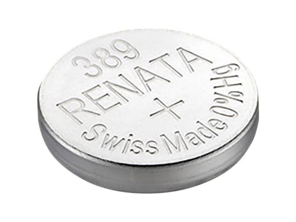 389 Knapcellebatteri Sølvoxid 1.55 V 80 mAh Renata SR54 Compatible courant fort 1 stk