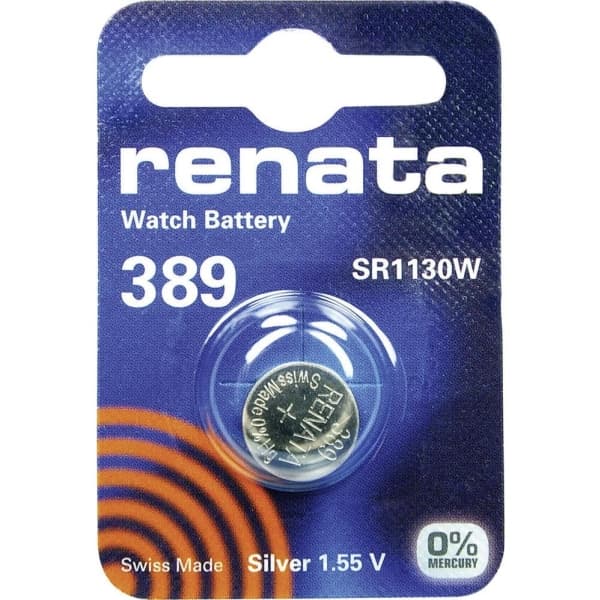 389 Knapcellebatteri Sølvoxid 1.55 V 80 mAh Renata SR54 Compatible courant fort 1 stk