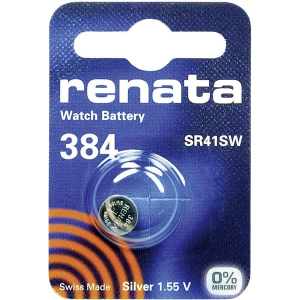 Renata Knapcellebatteri 384 1.55 V 1 stk 45 mAh Sølvoxid SR41