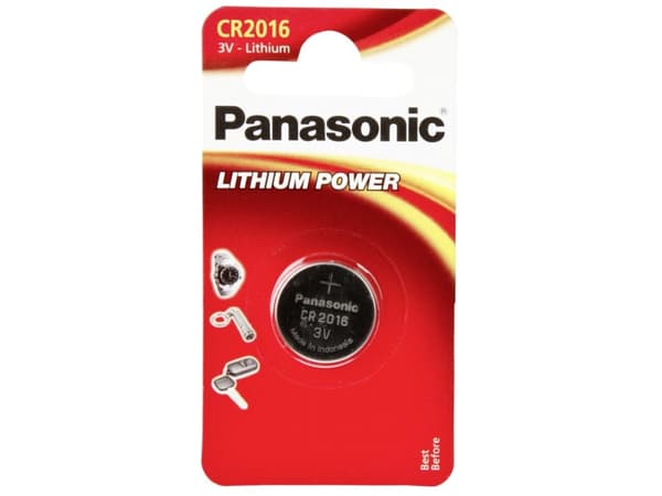 Panasonic CR2016L/1BP - Batteri CR2016 - Li - 90 mAh