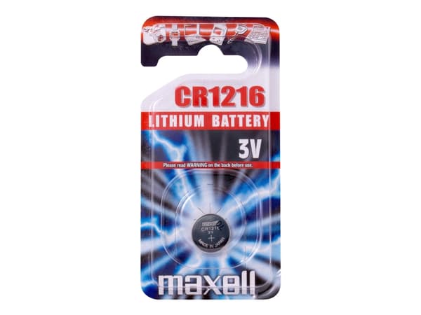 Maxell CR 1216 - Batteri CR1216 - Li - 25 mAh