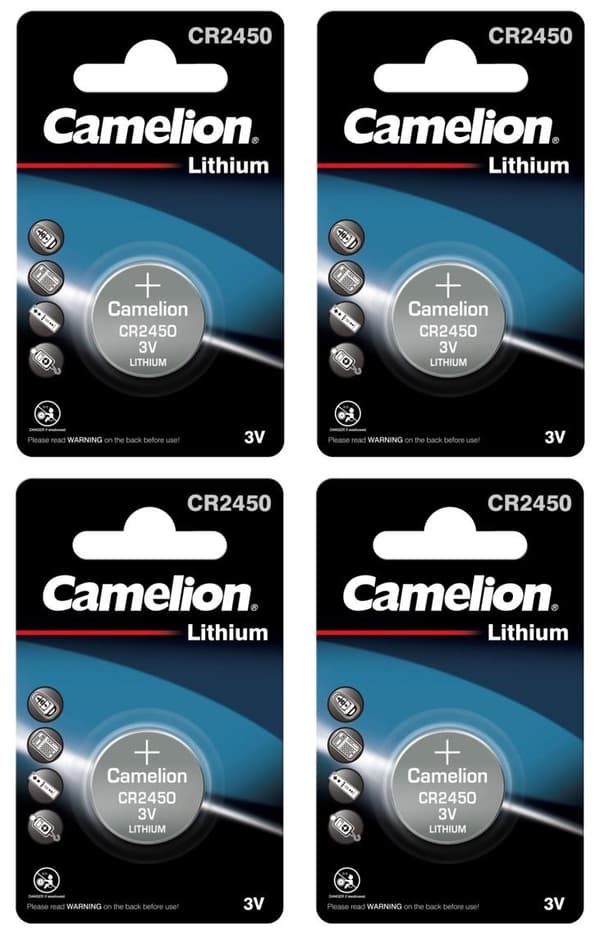 CR2450 Batteri  4-pack Litium Lithium