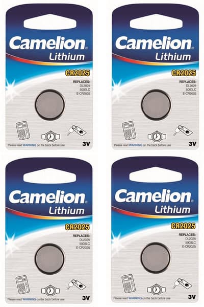 CR2025 4-pack Lithium batteri CR 2025 3V Camelion