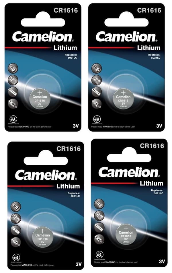 CR1616 batteri 4-pack Litium 3V
