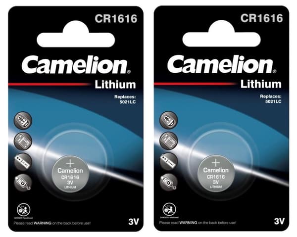 CR1616 Batteri 2-pack litium