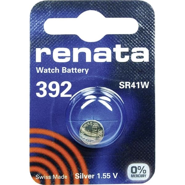 Renata Knapcellebatteri 392 1.55 V 1 stk 45 mAh Sølvoxid SR41adapté au courant fort