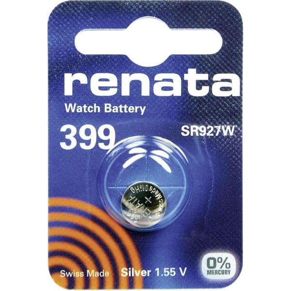 399 Knapcellebatteri Sølvoxid 1.55 V 53 mAh Renata SR57 1 stk