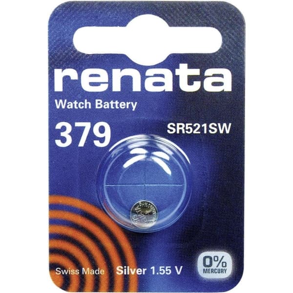 Renata Knapcellebatteri 379 1.55 V 1 stk 16 mAh Sølvoxid SR63