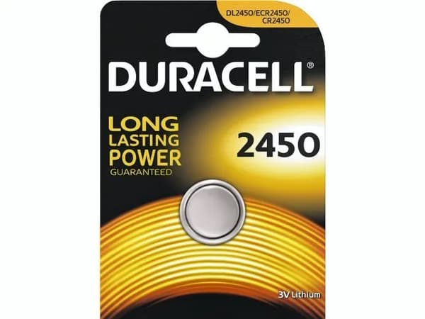 Duracell 2450 - Paristot CR2450 - Li -  3V - 620 mAh - 1 stk.
