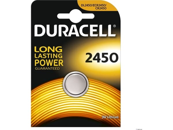 Duracell 2450 - Paristot CR2450 - Li -  3V - 620 mAh - 1 stk.