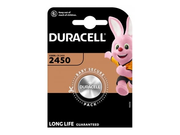 Duracell 2450 - Paristot CR2450 - Li -  3V - 620 mAh - 1 stk.
