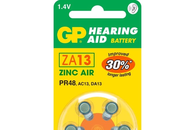 GP Batteries Hearing Aid ZA13, Engangsbatteri, Zink-luft, 1,4 V, 6 stykker, 5,4 mm, 7,9 mm