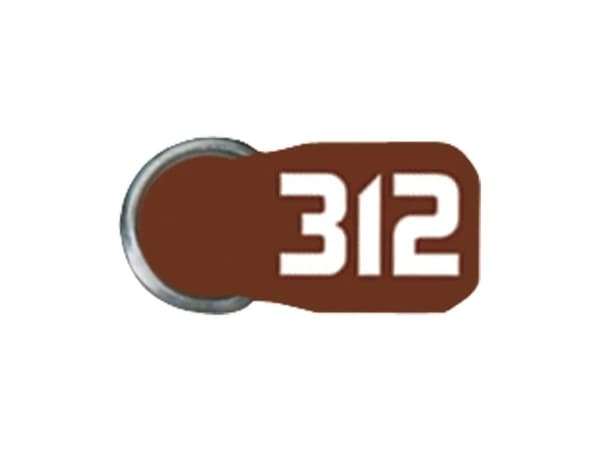 Energizer Hearing Aid ENR 312 - Batteri 8 x PR41 - Zink-luft - 160 mAh - brun