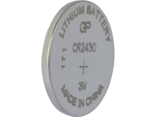 GP Batteries Lithium Cell Lithium CR2430 - 1, Engangsbatteri, Lithium, 3 V, 1 stykker, Rustfritt stål, 3 mm