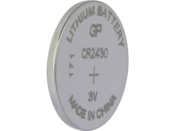GP Batteries Lithium Cell Lithium CR2430 - 1, Kertakäyttöinen akku, Litium, 3 V, 1 kpl, Ruostumaton teräs, 3 mm