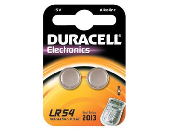 Duracell LR54 - Batteri 2 x LR54 - Alkalisk