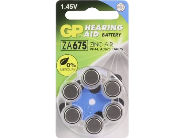GP Batteries 4423, Kertakäyttöinen akku, Sinkki-ilma, 1,4 V, 6 kpl