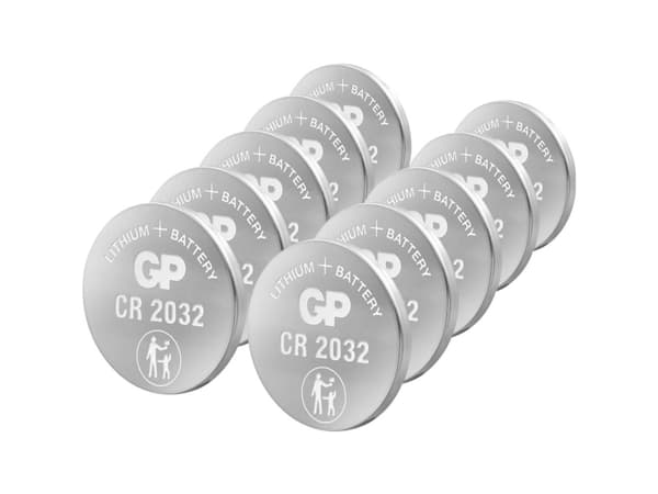 GP Batterier GPCR2032-2CPU10 Knapcellebatteri CR 2032 Lithium 3V 10 stk