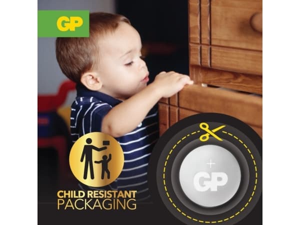 GP Batteries Lithium CR3032, Engångsbatteri, CR3032, Lithium-Manganese Dioxide (LiMnO2), 3 V, 1 styck, 10 År