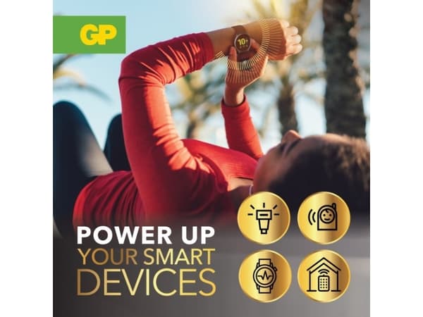 GP Batteries Lithium CR3032, Engångsbatteri, CR3032, Lithium-Manganese Dioxide (LiMnO2), 3 V, 1 styck, 10 År