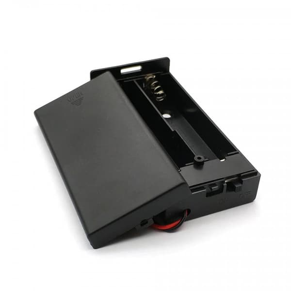 Batterikassett Batterihållare Batterilåda för 2x18650 med på/av