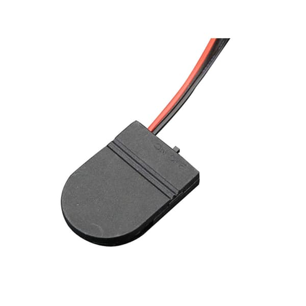 1 Batterikassett Batterihållare Batterilåda för 1xCR2032 med på/av Svart