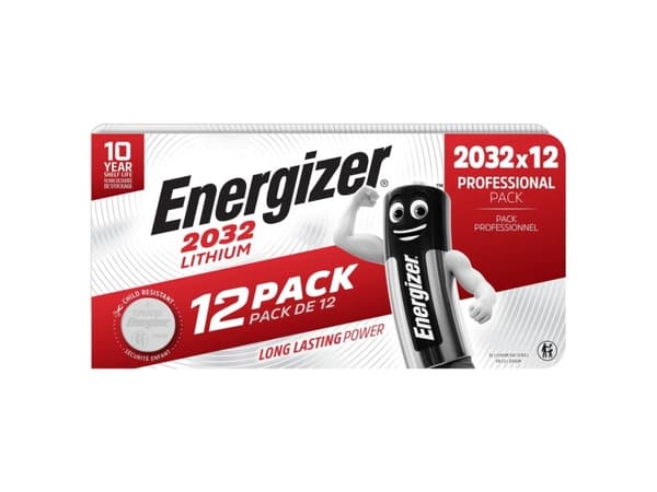CR 2032 Knapcellebatteri Lithium 3 V 240 mAh Energizer 12 kpl 12 kpl