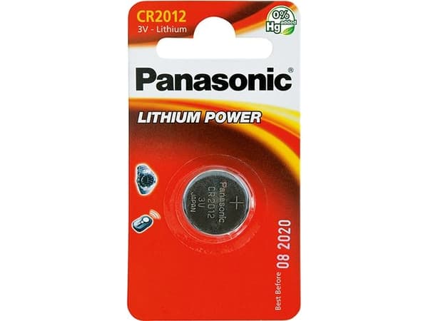 CR2012 3V - 55MAH LITHIUM KNAPCELLE BATTERI (1 STK. I BLISTER)