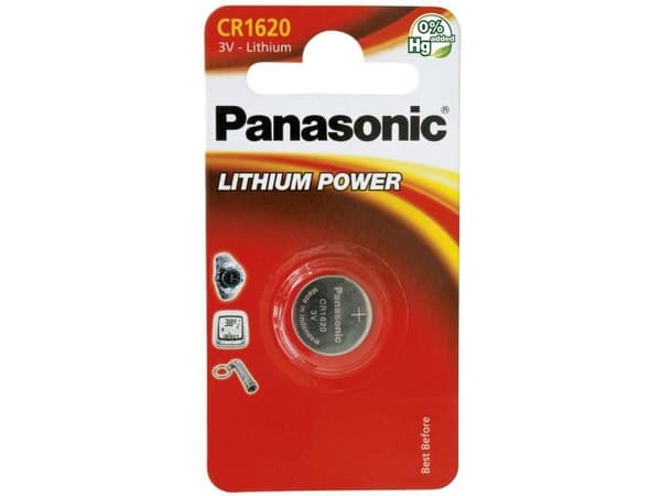 Panasonic CR1216, Single-use battery, Lithium, 3 V, 25 mAh, Rustfritt stål, 0,7 g