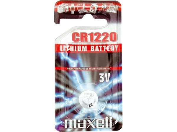 Maxell litium CR1220 batteri, 1 stk.
