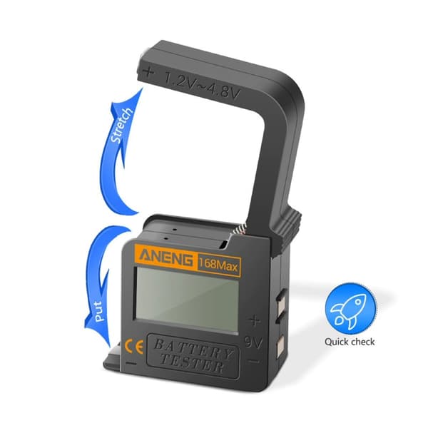 Digital Batterimätare Testare- Provare 1.2V-9V 168MAX