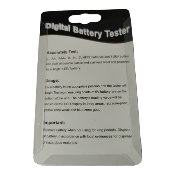 Digital Batterimätare Testare- Provare 1.5-9Volt BT-886