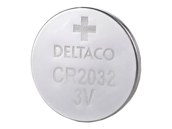 DELTACO Ultimate - Batteri 10 x CR2032 - Li (en pakke 10)