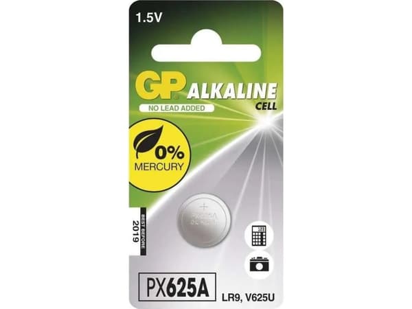 GP Batteries Alkaline Cell GPPX625AF, Engangsbatteri, LR9, SR43, Alkalinsk, 1,5 V, 1 stykker, Rustfritt stål