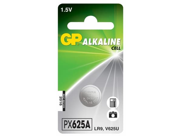 GP Batteries Alkaline Cell GPPX625AF, Engangsbatteri, LR9, SR43, Alkalinsk, 1,5 V, 1 stykker, Rustfritt stål