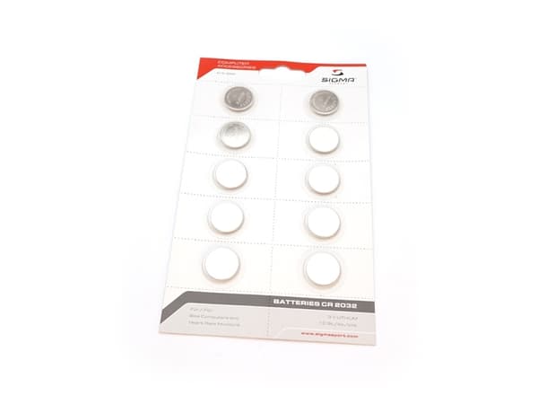 SIGMA Spare part Lithium Battery 3V CR2032 10-Pack