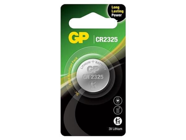 GP Batteries Lithium Cell GP CR 2325-C1, Engangsbatteri, CR2325, Lithium, 3 V, 1 stykker, Stål