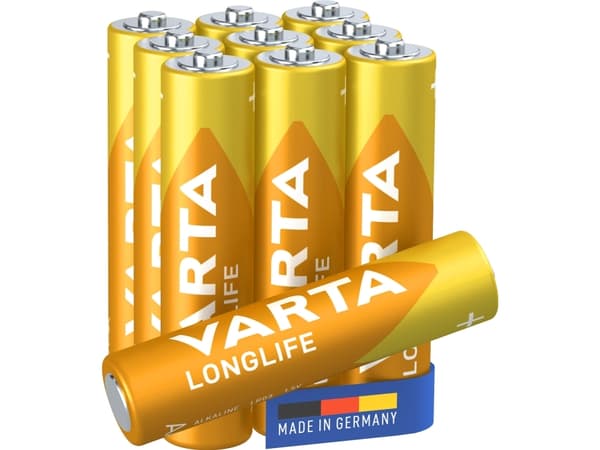 Varta 4103101761, Engangsbatteri, AAA, Alkaline, 1,5 V, 10 stk, 10 År