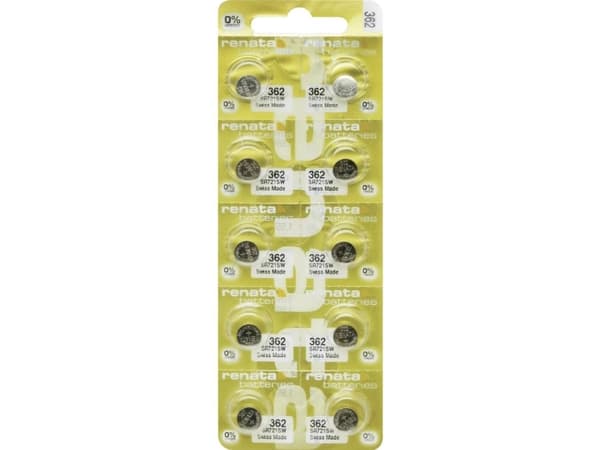 Renata Knapcellbatteri 362 10 stk 24 mAh