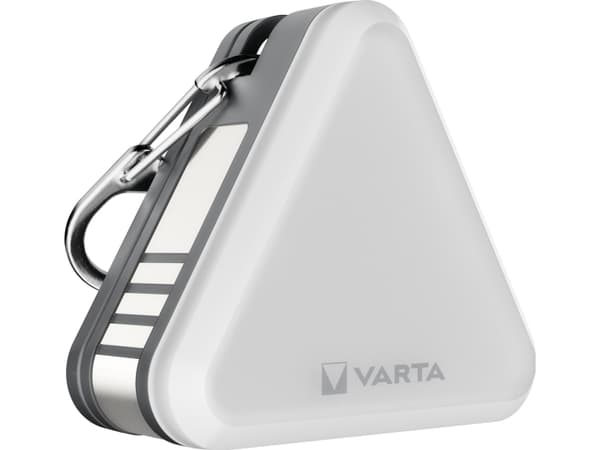 Varta minilommelykt, IP54 (støv- og sprutsikker), 5m strålerekkevidde, maks. 25 lumen, 15 timers batterilevetid, strømforsyning: 2 x CR 2032 knappcel